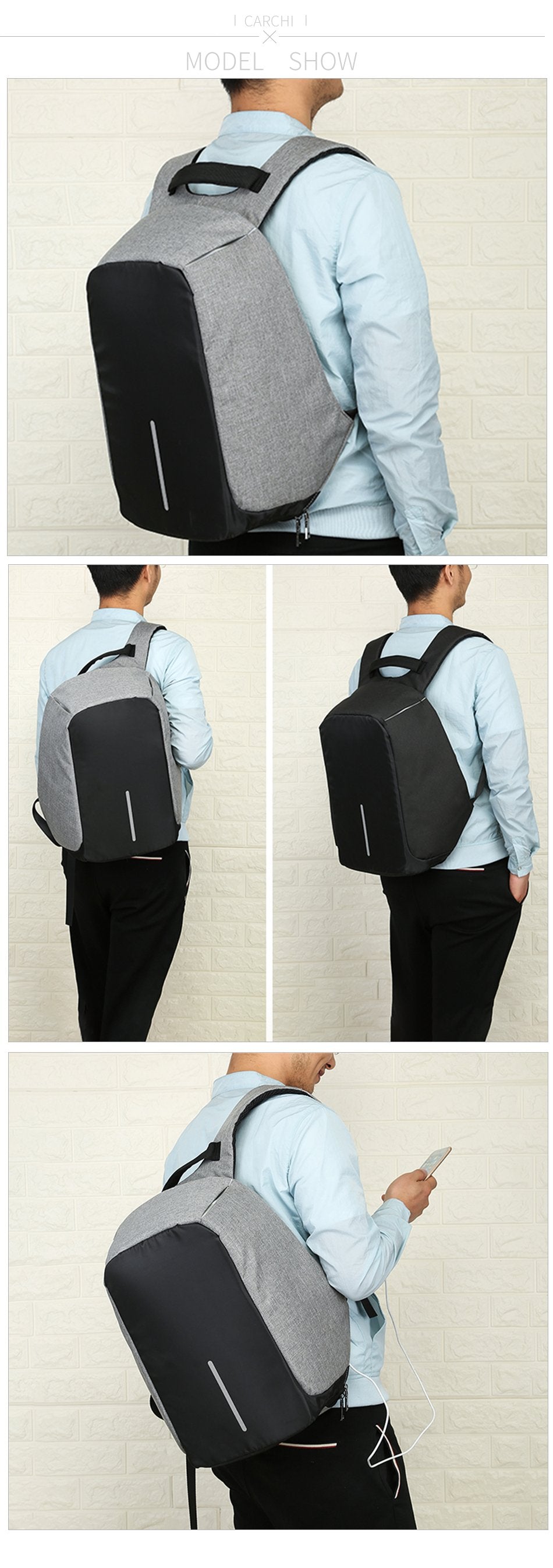 Anti Theft Waterproof Backpack